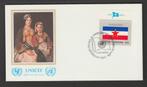 Verenigde Naties - FDC vlaggenserie - Joegoslavië - Unicef, Postzegels en Munten, Postzegels | Eerstedagenveloppen, Verzenden