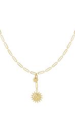 Sun shine ketting, Met hanger, Nieuw, Ophalen of Verzenden, Steen of Mineraal