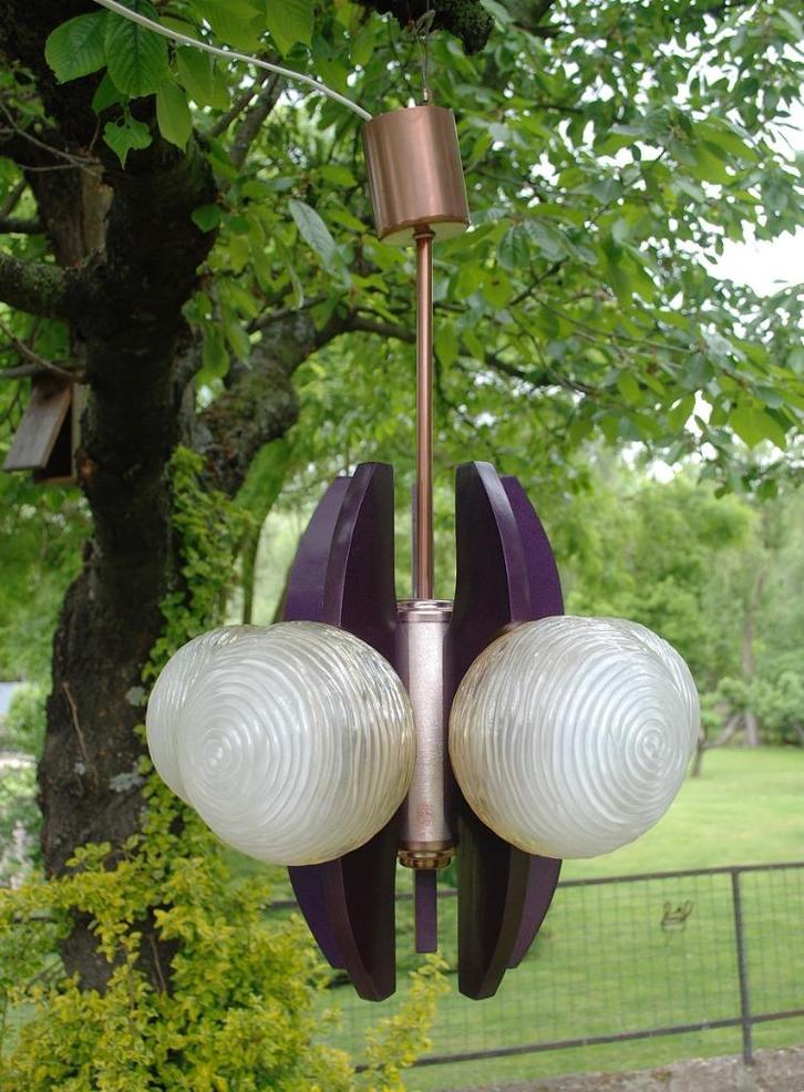Retro Space age Vintage Hanglamp 1960's -70's, Antiek en Kunst, Curiosa en Brocante, Ophalen of Verzenden