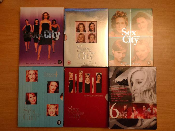 Sex and the City - TV serie - Seizoen 1 t/m 6 op 18 DVD's, Cd's en Dvd's, Dvd's | Tv en Series, Zo goed als nieuw, Komedie, Boxset
