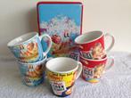 💙Vintage look KELLOGG'S 5 MOKKEN & BLIK uit 2005., Huis en Inrichting, Keuken | Servies, Ophalen of Verzenden, Zo goed als nieuw