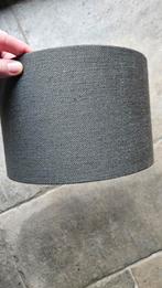 Cilinder Lampenkap - Donkerbruin/Grijs - 25ø x 16cm, Huis en Inrichting, Lampen | Lampenkappen, Bruin, Rond, Ophalen of Verzenden