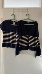 Twinset katoen Bretonse streep Noa Noa blauw wit  XL, Kleding | Dames, Blauw, Ophalen of Verzenden, Zo goed als nieuw