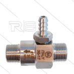 RVS Chemie Injector 1.5mm Met Dubbele Aansluiting, Verzenden