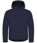 Clique Classic Hoody Softshell Jacket 0200912, Maat 52/54 (L), -, Blauw, -