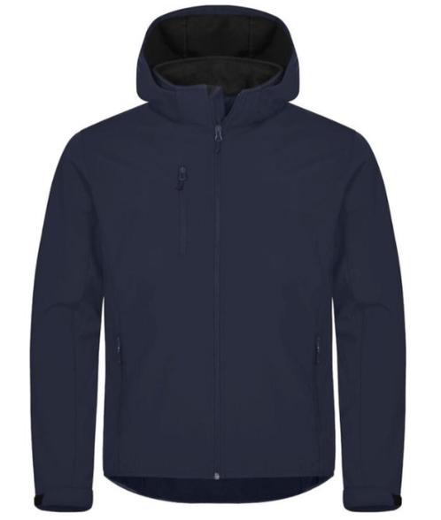 Clique Classic Hoody Softshell Jacket 0200912, Kleding | Heren, Truien en Vesten, Nieuw, Maat 52/54 (L), Blauw, Ophalen of Verzenden