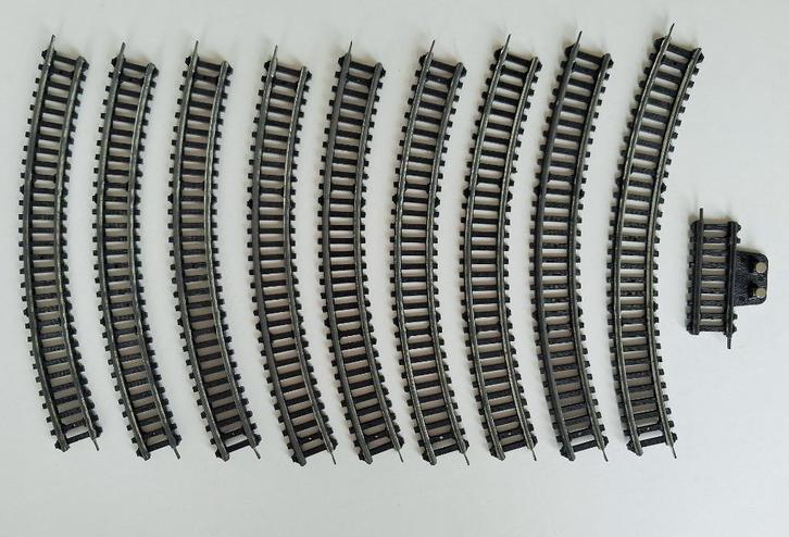 Setje vintage Lima-(holle) rails H0, Hobby en Vrije tijd, Modeltreinen | H0, Gebruikt, Rails, Gelijkstroom, Lima, Analoog, Ophalen of Verzenden