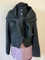 Ischiko wol en linnen designer jas, Maat 42/44 (L), Ophalen of Verzenden, Ischiko, Zo goed als nieuw