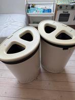 Twee Brabantia metalen wasmanden met katoenen binnenzak, Huis en Inrichting, Badkamer | Badtextiel en Accessoires, Ophalen, Gebruikt