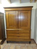 Prachtig Eiken Biedermeier Kabinet Kleine Maat, Ophalen