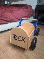 Houten bakwagen kids (Naam: Dex), Ophalen of Verzenden, Gebruikt, Loopfiets