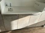 Keukenkasten met composiet aanrechtblad, Huis en Inrichting, Keuken | Keukenelementen, Ophalen, Gebruikt, 100 tot 150 cm, Minder dan 100 cm
