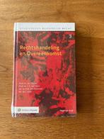 Rechtshandeling en Overeenkomst nr. 3, 9e druk SBR, Ophalen of Verzenden, Nieuw, WO, Wolters Kluwer