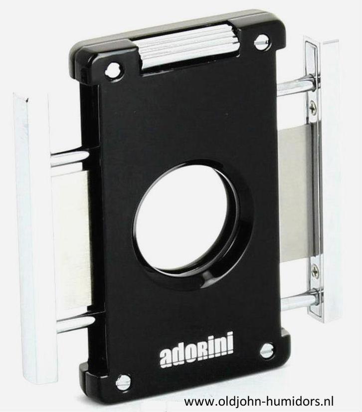 SIGARENKNIPPER ADORINI NEPTUNE CHIRURGISCH STAAL ZWART skn22, Verzamelen, Rookartikelen, Aanstekers en Luciferdoosjes, Nieuw, Tabaksdoos of Verpakking