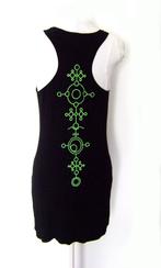 spacetribe jurk crop circles alien psy goa cyber goth rave, Kleding | Dames, Overige kleuren, Verzenden, Maat 42/44 (L), Nieuw