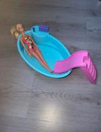 Barbie met zwembad en glijbaan, Ophalen of Verzenden, Gebruikt, Barbie
