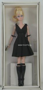 Barbie silkstone fashion model Classic Black Dress blonde, Nieuw, Fashion Doll, Ophalen of Verzenden
