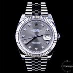 Rolex Datejust 41 126334 Slate diamond dial Fullset 06-2023, Staal, Rolex, Polshorloge, Ophalen of Verzenden