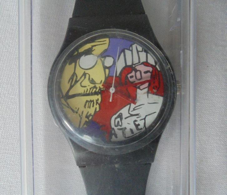 Herman Brood horloge.Erik A.L. Satie.Nieuw in de verpakking, Sieraden, Tassen en Uiterlijk, Horloges | Heren, Nieuw, Polshorloge