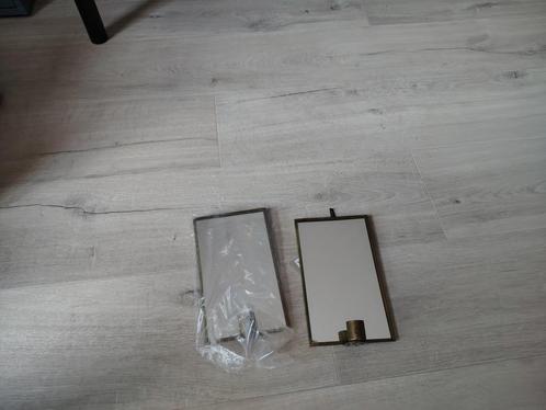 Twee decoratieve spiegels met kaarsstandaard – stijlvol en c, Huis en Inrichting, Woonaccessoires | Wanddecoraties, Nieuw, Ophalen of Verzenden