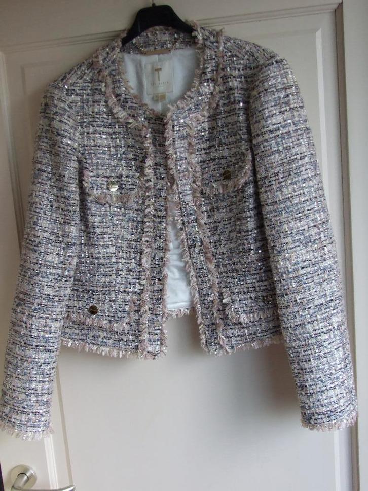 Nieuw colbertjasje met glimmertje Ted Baker M/38/40, Kleding | Dames, Jasjes, Kostuums en Pakken, Nieuw, Jasje, Maat 38/40 (M)