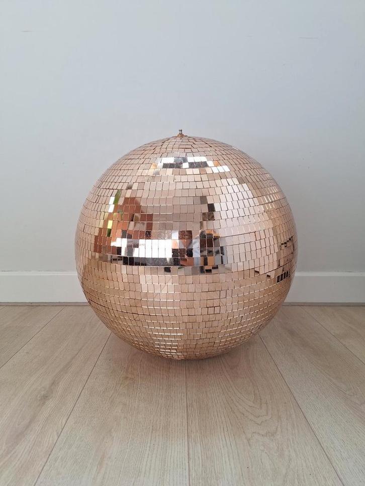 Discobal, goudkleurig, 50cm diameter, Muziek en Instrumenten, Licht en Laser, Zo goed als nieuw, Discobol, Ophalen
