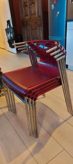 Ikea "Elmer" Eetkamerstoelen Rood, Huis en Inrichting, Stoelen, Ophalen, Gebruikt, Rood, Vier