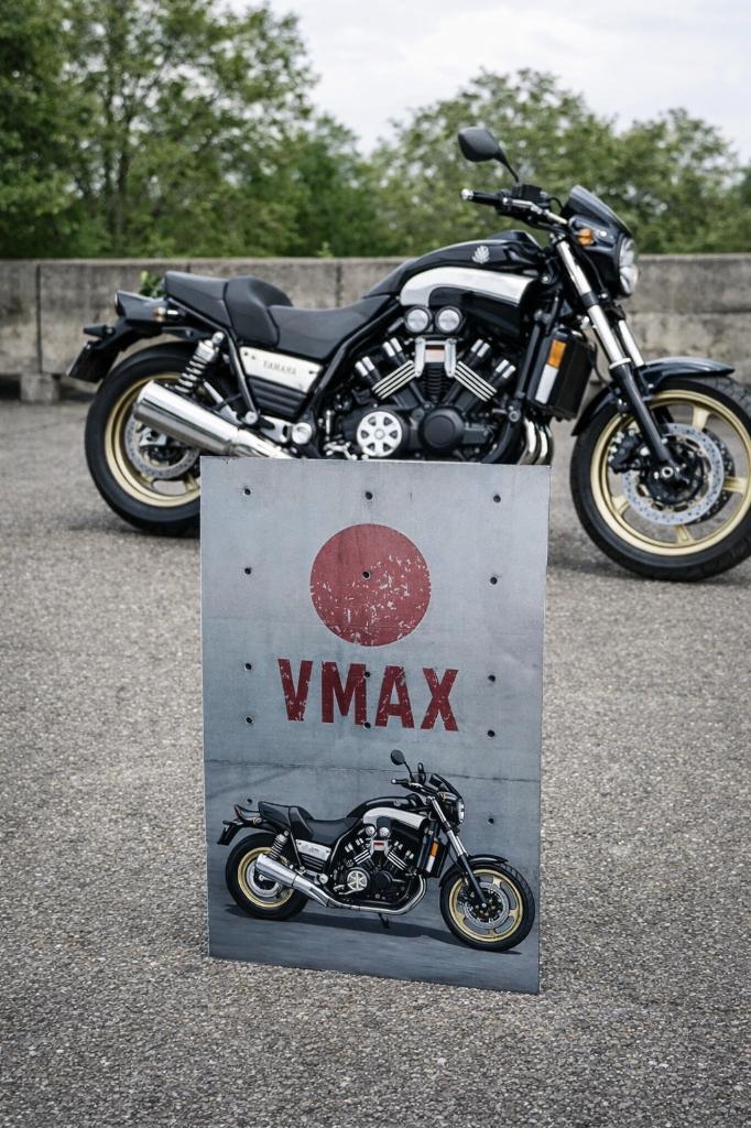 aluminium Yamaha VMX V max bord, Verzamelen, Merken en Reclamevoorwerpen, Nieuw, Reclamebord, Ophalen of Verzenden