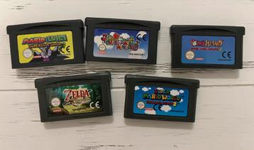 GameBoy Advanced, GBA Spellen Collectie - 5 Games beschikbaar voor biedingen