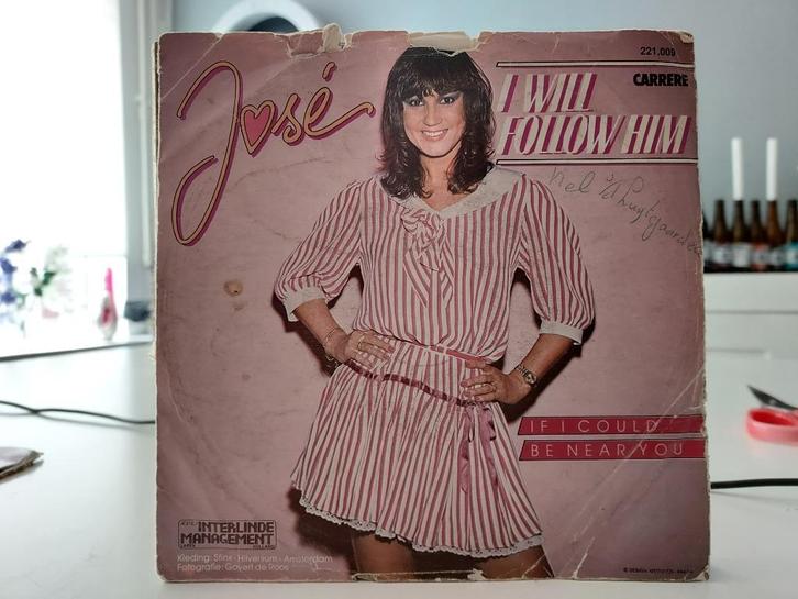 7" Single José - I Will Follow Him / If I Could Be Near You, Cd's en Dvd's, Vinyl Singles, Gebruikt, Single, Pop, 7 inch, Ophalen of Verzenden