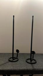 Smeedijzeren zwarte toiletrolhouders, Overige materialen, 25 tot 50 cm, Zwart, Nieuw