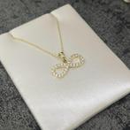 14k gouden infinity ketting nieuw, Sieraden, Tassen en Uiterlijk, Kettingen, Ophalen of Verzenden