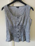 Speelse lichtgrijze kreukeltop van EXPRESSO maat 40 snazzeys, Kleding | Dames, Tops, Maat 38/40 (M), Zo goed als nieuw, Zonder mouw