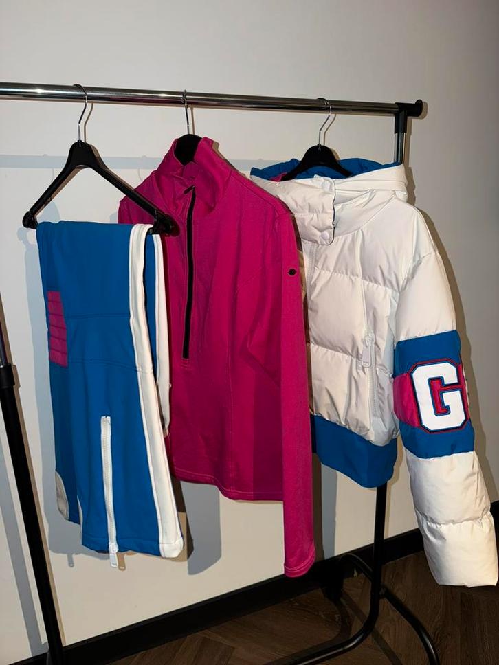 3-Delig skipak Goldbergh | maat 44/46, Kleding | Dames, Wintersportkleding, Zo goed als nieuw, Pak, Maat 42/44 (L), Ophalen of Verzenden