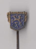 KNGV Gymnastiek emaille speldje, Verzamelen, Speldjes, Pins en Buttons, Gebruikt, Niet vindbaar, Niet vindbaar, Speldje of Pin