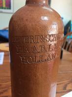 Levert&Schudel fles Haarlem steengoed, Antiek en Kunst, Curiosa en Brocante, Ophalen of Verzenden