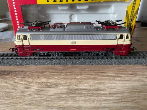 Fleischmann 1347T - DEFECT - eloc BR 112 'TEE' in matige OVP, Hobby en Vrije tijd, Modeltreinen | H0, Gebruikt, Locomotief, Gelijkstroom