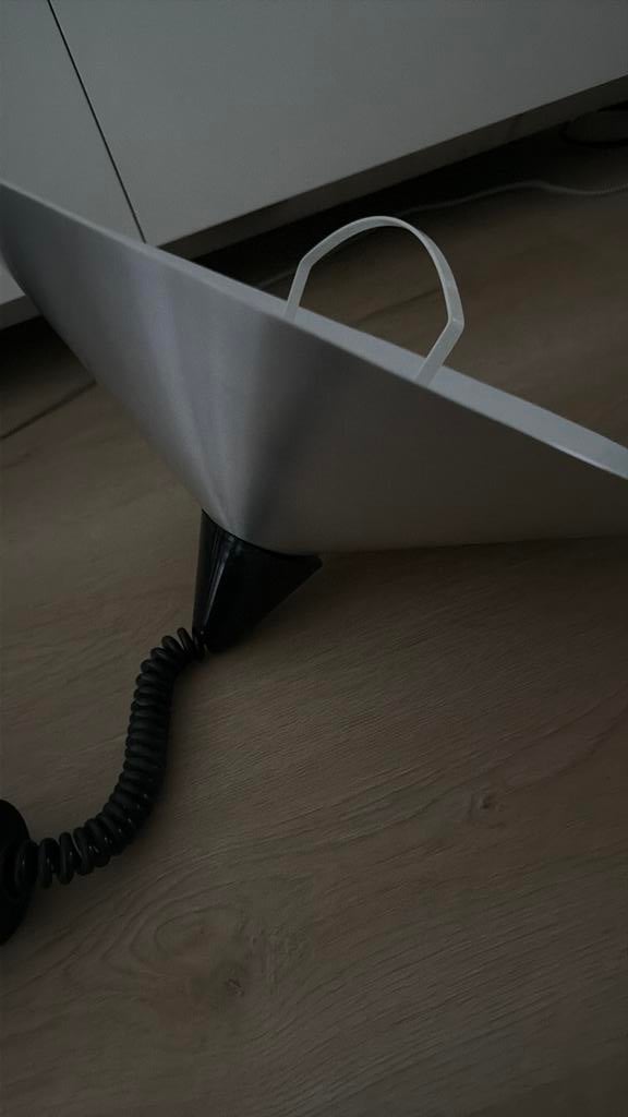 Lamp - hanglamp - vintage -ufo / schotellamp - IKEA, Gebruikt, Rond, Ophalen of Verzenden, 50 cm of meer