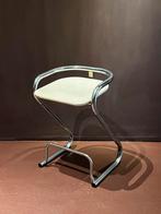 Lammhults S70-3 barkruk, jaren '60 design, Ophalen, Gebruikt, Wit, Metaal