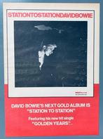 DAVID BOWIE 1976 originele ADVERTENTIE STATION TO STATION, Gebruikt, Ophalen of Verzenden, 12 inch, Poprock
