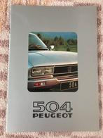 Peugeot 504 Coupé en Cabriolet brochure 1981, Verzenden, Zo goed als nieuw, Peugeot