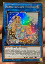 Yu-Gi-Oh! Artemis, the Magistus Moon Maiden RA01 1st Ed !, Verzenden, Zo goed als nieuw, Losse kaart, Foil