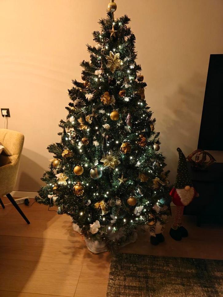 Kerstboom zonder versiering 180cm, Diversen, Kerst, Zo goed als nieuw, Ophalen