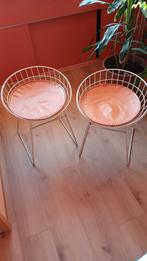 Set pastoe kruk Cees Braakman KM05 met leren kussens, Huis en Inrichting, Ophalen, Gebruikt