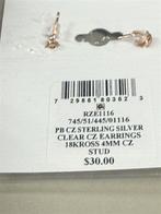 Giani Bernini oorbellen - 18k rose goud ofer sterling zilver, Nieuw, Ophalen of Verzenden, Nvt, Nvt