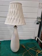 tafellamp designe deens vintage stoffen kap, Huis en Inrichting, Lampen | Tafellampen, Ophalen of Verzenden, 'T Olde Gre-j, Info@toldegrej.nl