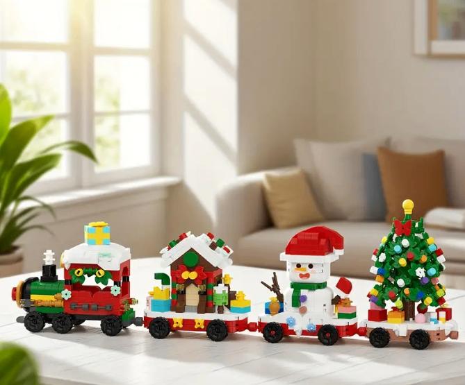 Bouwsteentjes Kersttrein, Ophalen of Verzenden, Nieuw