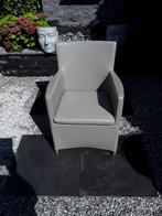 Dining set  6x Stoel + Glazen Tafel, Tuin en Terras, Tuinstoelen, Ophalen of Verzenden, Gebruikt