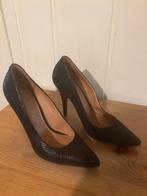 Elegante zwarte leren pumps hoge hak van Marccain, maat 37, MARCCAIN., Pumps, Verzenden, Zwart