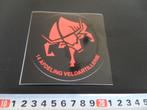 sticker leger landmacht embleem 14 afdeling veldartillerie *, Verzamelen, Ophalen, Zo goed als nieuw